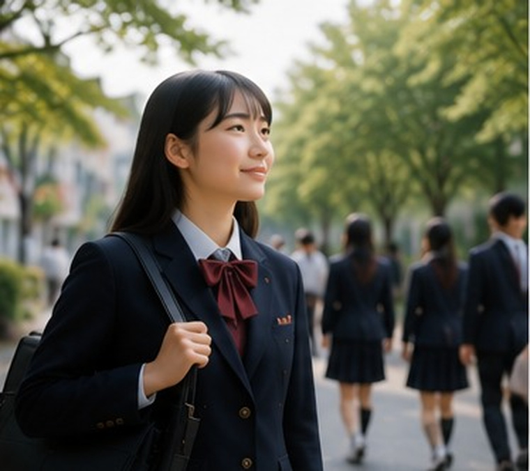 学生のいる日常の風景