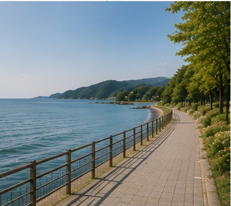 海辺の日常の風景